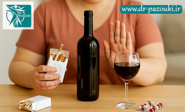 قطع سیگار و الکل قبل اسلیو معده